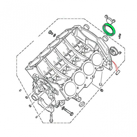 ERR2640.B-Britpart-Сальник коленвала задний DEF/D1/D2/RRC/RRP38 V8-2