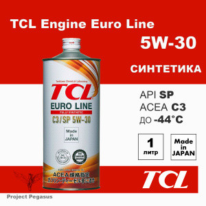 E0010530C3-TCL-Моторное масло TCL Euro Line 5W30, SP ACEA C3, 1л-1